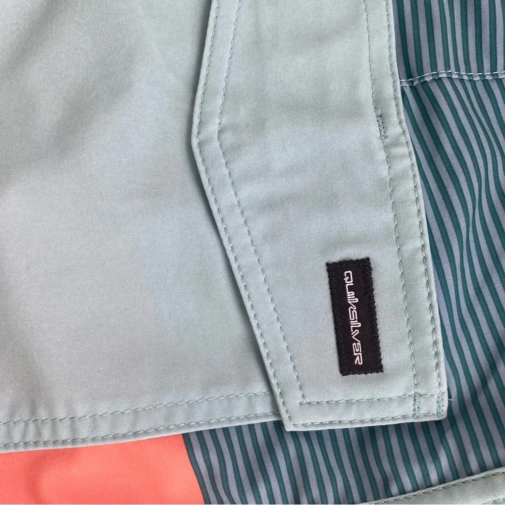 Nwt Quiksilver Blue and Orange Board Shorts Swim